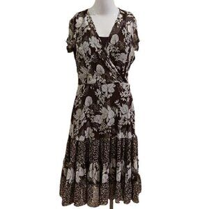 [Dressbarn] 2 Layer Surplice Dress - Size 4